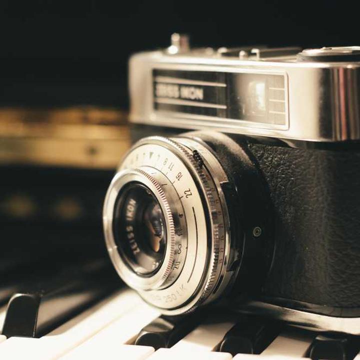 An old film camera.